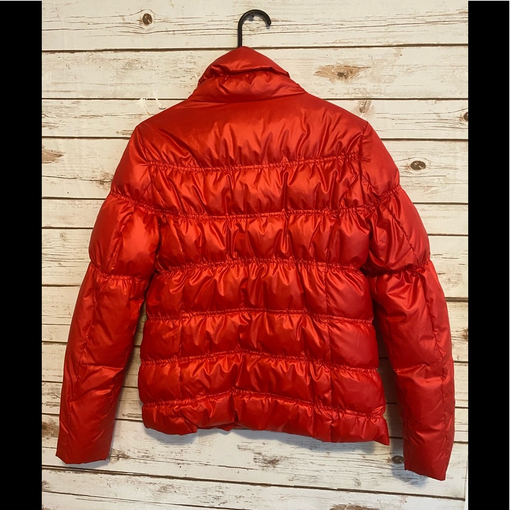Guess Jeans Women's Red Down Puffer Jacket Sz S - Picture 3 of 7